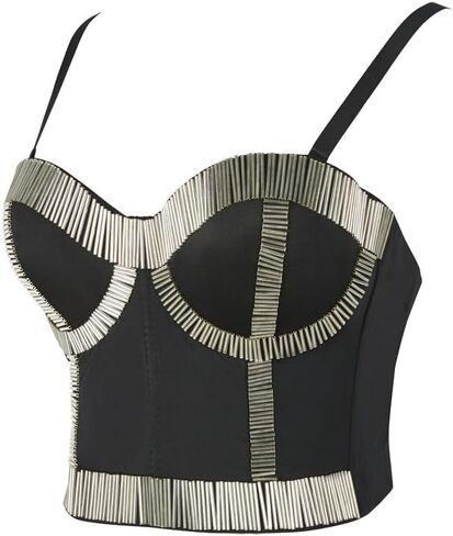 Shapewear Nightclub Female Party Bra Bead Stage Costume Women's Suspenders in Saudi Arabia