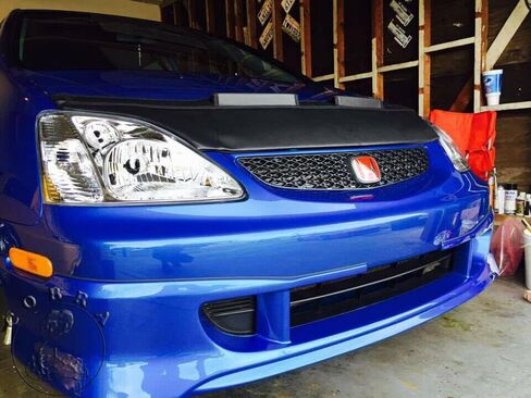 Car Bonnet Mask Hood Bra Fits Honda Civic Hatchback 01 02 03 04 05 2001 2002 2003 2004 2005 EP3 Type R in Saudi Arabia