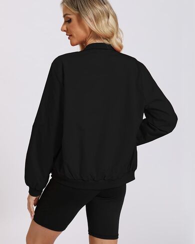 Argstar Women's Bomber Jacket Lightweight Casual Windbreaker with Pockets S-XXL in Saudi Arabia