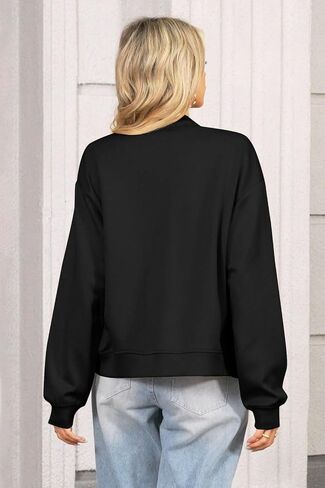 etcyy new Womens Bomber Juckets Fall Winter Trendy Coats Button Button Down Varsity Stack in Kuwait
