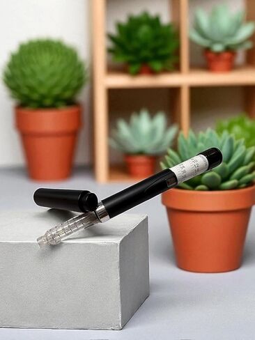 V2 Personal Reusable Pen Injector - 60 Unit with Hole (Black) - Pen-Depot in Saudi Arabia