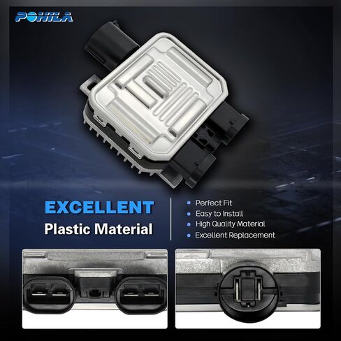 Engine Cooling Fan Relay Radiator Control Module Replacement for Ford Flex Ford Edge Lincoln MKZ Replaces# 7T43-8C609-BA 7T4Z-8B658-B 940005803 in Saudi Arabia
