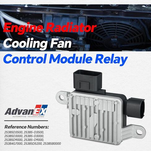 25385D3000 Engine Radiator Cooling Fan Control Module Relay Compatible with Hyundai Kona/Tucson KIA Sportage, Cooling Fan Control Unit Module Replace 25385D3500 25385D9000 in Saudi Arabia
