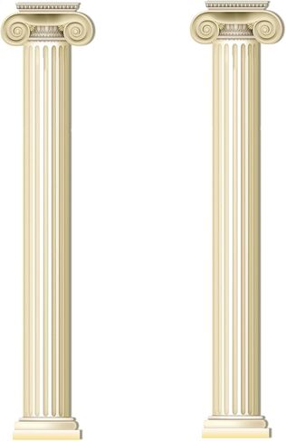 Honoson 2 Pcs Greek Columns and Pillars Cutouts Greek Party Decorations Mythology Ancient Cut Out Decor for Birthday Medieval Renaissance Party Photography Background Supplies in Saudi Arabia