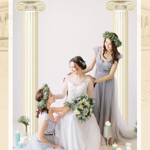Honoson 2 Pcs Greek Columns and Pillars Cutouts Greek Party Decorations Mythology Ancient Cut Out Decor for Birthday Medieval Renaissance Party Photography Background Supplies in Saudi Arabia