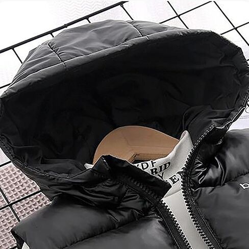 Boys Girls Winter Puffer Vest Hooded Lightweight Down Vests Sleeveless Kids Zipper Outerwear Coat Warm Quilted Puffy Jackets in Saudi Arabia