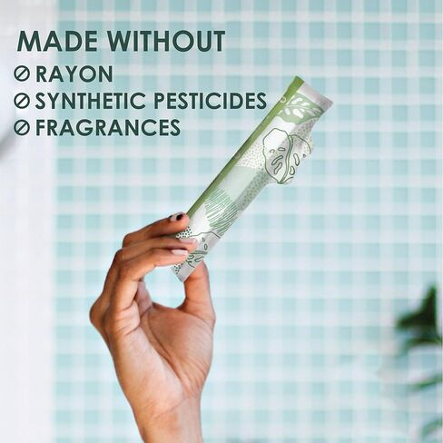 L. Cotton Tampons Regular/Super Absorbency Multipack, Free from Chlorine Bleaching, Pesticides, Fragrances, or Dyes, 30 Count in Kuwait