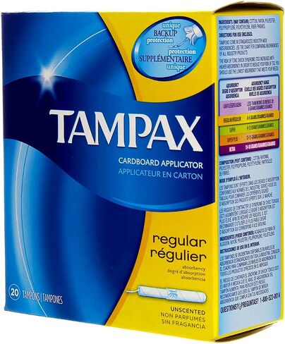 Tampax Tampons with Flushable Cardboard Applicator - Regular - 40 ct - 2 pk in Saudi Arabia