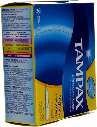 Tampax Tampons with Flushable Cardboard Applicator - Regular - 40 ct - 2 pk in Saudi Arabia
