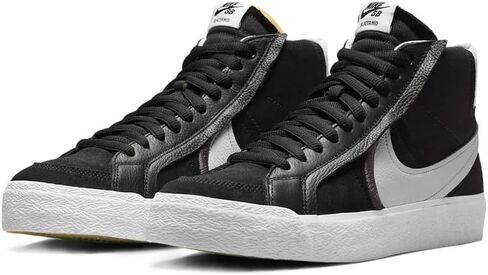 Nike SB Zoom Blazer Mid Premium Skate Shoes (FD5113-100, Summit White/Pure Platinum/Summit White/University Red) in Saudi Arabia