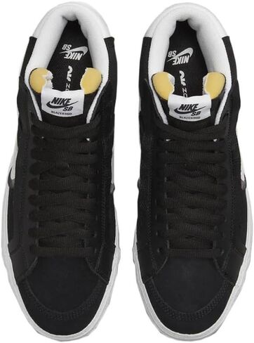 Nike SB Zoom Blazer Mid Premium Skate Shoes (FD5113-100, Summit White/Pure Platinum/Summit White/University Red) in Saudi Arabia