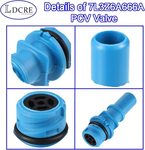 7L3Z6A666A PCV Valve Fitting for Ford E-150 E-250 E-350 F-150 F-250 F-350 Crown Victoria Exhaust Positive Crankcase Ventilation Valve Fittings Replace 7L3Z6A666-A 7L3Z6A666A in Saudi Arabia