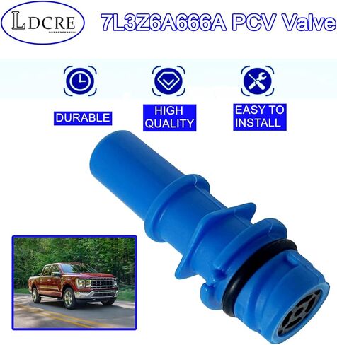 7L3Z6A666A PCV Valve Fitting for Ford E-150 E-250 E-350 F-150 F-250 F-350 Crown Victoria Exhaust Positive Crankcase Ventilation Valve Fittings Replace 7L3Z6A666-A 7L3Z6A666A in Saudi Arabia