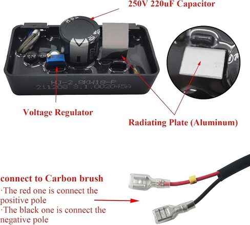 3500 4000 واط مولد AVR منظم الجهد التلقائي متوافق مع 2 كيلوواط 3KW 3.5KW 4KW لبطل هوندا Predator Firman DUROMAX أجزاء 30060-Y025110 HOMELITE 4375 4650 OME in Kuwait