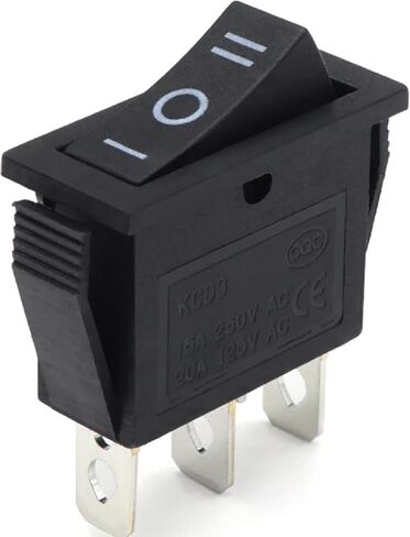 KCD3 Series Rocker Switch, ON-Off, 2/3 Position, Red and Green Illuminated, 16A 250V/20A 125VAC, for Boat and Car Power Systems in Kuwait