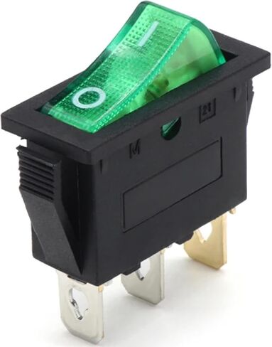 KCD3 Series Rocker Switch, ON-Off, 2/3 Position, Red and Green Illuminated, 16A 250V/20A 125VAC, for Boat and Car Power Systems in Kuwait
