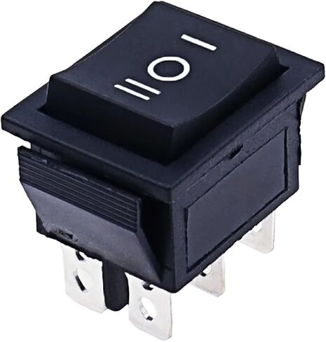 مفتاح موسيقى الروك المكون من 3 مواقع ، 6 دبوس ، 16A 250VAC/20A 125VAC ، الأسود (السهم) in Saudi Arabia