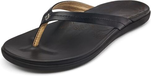Olukai Honu Women's Beach Sandal ، جلد ناعم ومريح كامل الحبوب ، سهلة الانزلاق ، in Saudi Arabia