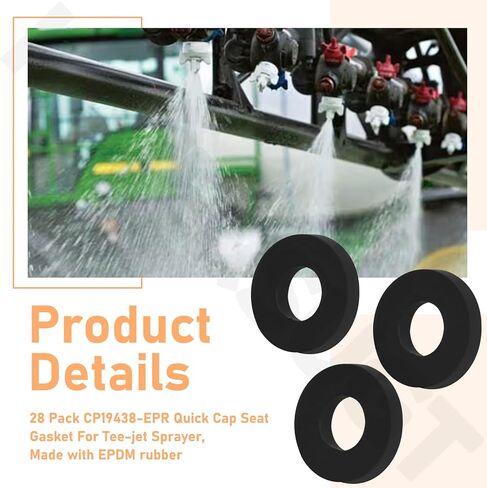 28 حزمة CP19438-EPR CAPR CAP SEAT SATKET لبرعة TEE-JET ، مصنوعة من مطاط EPDM in Kuwait