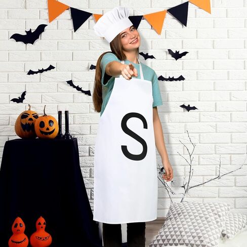 4 Pcs Costume Set Chef Hat and Apron for Halloween Couples Costume Mens and Womens for Adults in Saudi Arabia