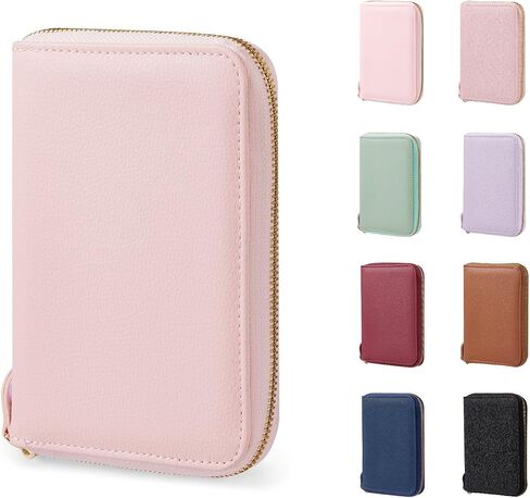 CoBak Passport Holder Cover with Safe Zipper Closure, Premium Passport Wallet for Travel, Cute RFID Blocking Card Case, Waterproof Travel Accessories for Man, Black Grain in Saudi Arabia