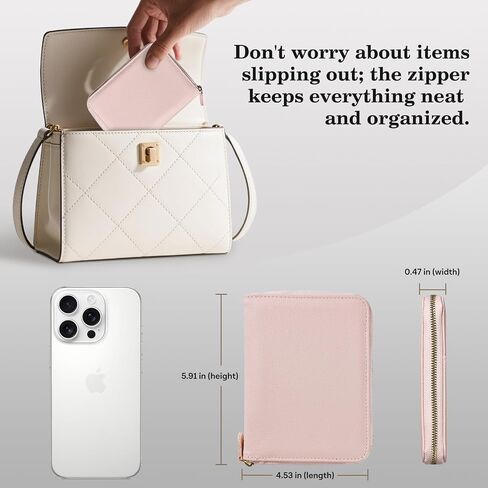 CoBak Passport Holder Cover with Safe Zipper Closure, Premium Passport Wallet for Travel, Cute RFID Blocking Card Case, Waterproof Travel Accessories for Man, Black Grain in Saudi Arabia