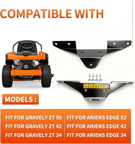 71502800 Trailer Hitch Kit لعمليات التثبيت الصفرية ، مرفق القطر الثقيل لمرورات العشب بسعة 300 رطل ، متوافقة مع نماذج ARIENS EDGE & Gravely ZT ، التثبيت السهل ، المتين in Kuwait