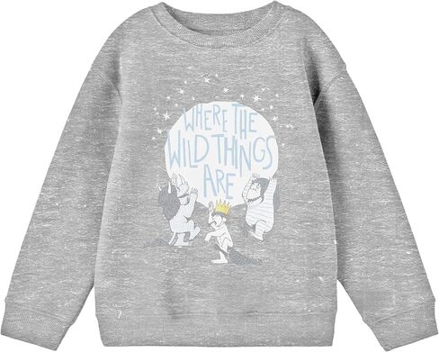 BioWorld حيث الأشياء البرية هي Max و Monsters يرقص الشباب الرياضي Heather Crew Neck Long Sweeve قميص طويل in Saudi Arabia