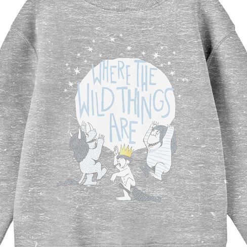 BioWorld حيث الأشياء البرية هي Max و Monsters يرقص الشباب الرياضي Heather Crew Neck Long Sweeve قميص طويل in Saudi Arabia