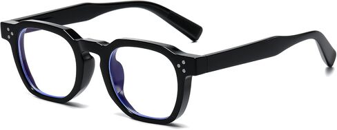 AIEYEZO Retro Blue Light Glasses for Men Women Square Thick Framed Eyeglasses Trendy Vintage Computer Glasses in Saudi Arabia