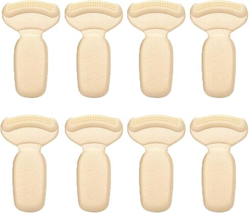 Generic Heel Pads Inserts Grips for Shoe Slipping, Filler Improved Shoe Fit and Comfort Heel Protectors,Heel Pads, Heel Cushions, Shoe Inserts for Loose Shoes. (Beige, T-Shaped) in Saudi Arabia