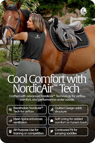 Equinavia Svalbard NordicAir All Purpose Saddle Pad | Breathable Micromesh | Contoured Shape in Kuwait