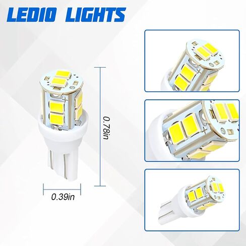 24PCS Car Interior Bulb Kit Set, T10 31 mm 42 mm 12 Volt Vehicle Dome Light LED Bulbs Replacement, Automotive Map License Plate Trunk Lamps, Universal for SUV RV Truck (White) in Saudi Arabia