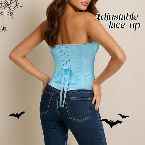 جاسوجود مشد قمم للنساء Overbust Bustier - الدانتيل جاكار للملابس الداخلية Corset in Saudi Arabia