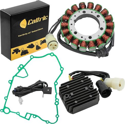Caltric Stator and Regulator Rectifier with Gasket Compatible With Kawasaki Brute Force 650 Kvf650 4X4 2005-2013 in Saudi Arabia