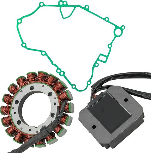 Caltric Stator and Regulator Rectifier with Gasket Compatible With Kawasaki Brute Force 650 Kvf650 4X4 2005-2013 in Saudi Arabia