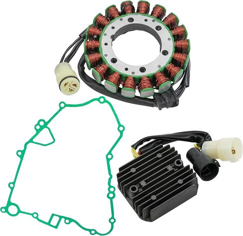 Caltric Stator and Regulator Rectifier with Gasket Compatible With Kawasaki Brute Force 650 Kvf650 4X4 2005-2013 in Saudi Arabia