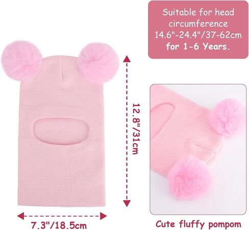Bqubo Kids Winter Hat Diven Boys Girls متماسكون في صفقات الفصائل قبعة مزدوجة ثخنة من طلاء التزلج على الجليد in Saudi Arabia