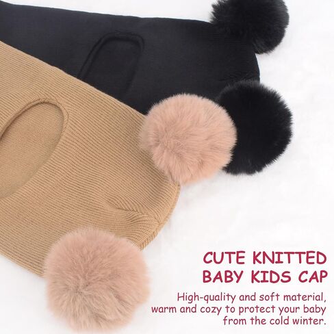 Bqubo Kids Winter Hat Diven Boys Girls متماسكون في صفقات الفصائل قبعة مزدوجة ثخنة من طلاء التزلج على الجليد in Saudi Arabia
