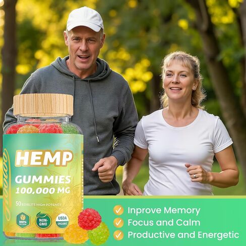 Hooloo Holoo Hemp Gummies 100،000mg للحصول على دعم في وقت النوم العميق وإغاثة الانزعاج ، فاكهي غلام فيتامينات أوميغا 3 ، مصنوعة في الولايات المتحدة الأمريكية in Kuwait