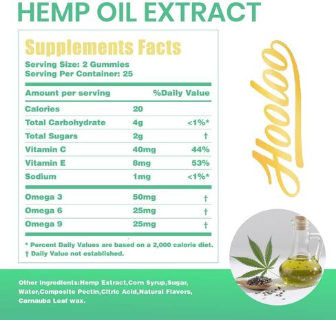 Hooloo Holoo Hemp Gummies 100،000mg للحصول على دعم في وقت النوم العميق وإغاثة الانزعاج ، فاكهي غلام فيتامينات أوميغا 3 ، مصنوعة في الولايات المتحدة الأمريكية in Kuwait