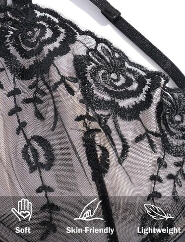 Seaur Sexy Lingerie Set 2 قطعة للنساء المطرزات in Kuwait
