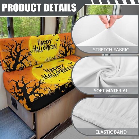 RV Sofa Seat Slipcovers Fashion Camper Cushion Slipcover Stretch Easy تركيب ديكور العربة تشمل غطاء مقاعد البدل in Saudi Arabia