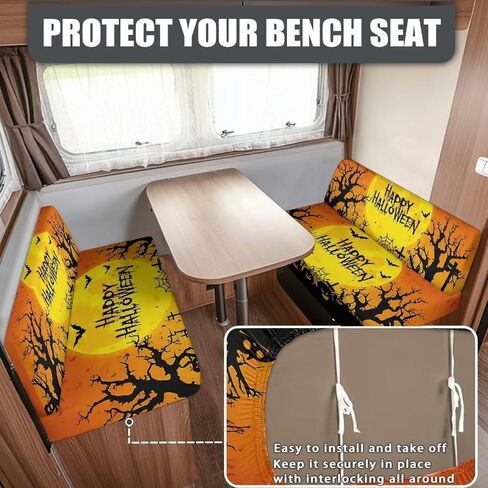 RV Sofa Seat Slipcovers Fashion Camper Cushion Slipcover Stretch Easy تركيب ديكور العربة تشمل غطاء مقاعد البدل in Saudi Arabia