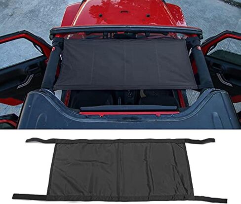 سقف سيارة Cherocar Sunshade Bikini Top Sun Shade for Jeep Wrangler Unlimited Accessories 1987-2020 YJ ، TJ ، LJ ، JK ، JKU ، JL ، JLU ، لـ Jeep Gladiator JT 2020 ، Black Decoration in Saudi Arabia