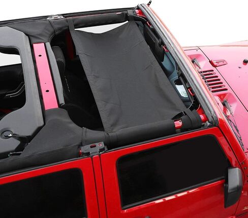 سقف سيارة Cherocar Sunshade Bikini Top Sun Shade for Jeep Wrangler Unlimited Accessories 1987-2020 YJ ، TJ ، LJ ، JK ، JKU ، JL ، JLU ، لـ Jeep Gladiator JT 2020 ، Black Decoration in Saudi Arabia