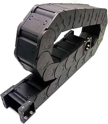 Transmission Chain 30 Series 1 Meter Plastic Drag Chain Closed Type Open On Both Sides Cable Protection Engineering Nylon Towline Transmission Chain(R150,30x57 mm) in Saudi Arabia