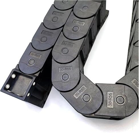 Transmission Chain 30 Series 1 Meter Plastic Drag Chain Closed Type Open On Both Sides Cable Protection Engineering Nylon Towline Transmission Chain(R150,30x57 mm) in Saudi Arabia
