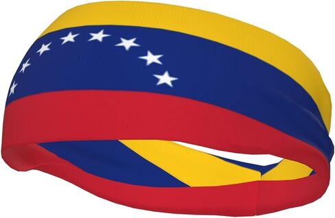 Cute Flag Sweatbands Sports Headbands for Women Men Headband Hair Band for Running, Cycling, Yoga,Gym in Saudi Arabia