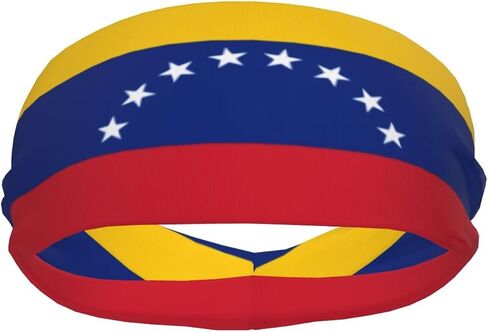 Cute Flag Sweatbands Sports Headbands for Women Men Headband Hair Band for Running, Cycling, Yoga,Gym in Saudi Arabia
